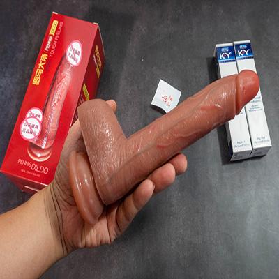 Dương vật tỏa nhiệt rung thụt điều khiển từ xa siu mềm mới